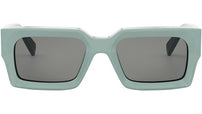 CELINE 3 Dots Opaline Emerald Rectangular Sunglasses