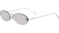 Fendi First Silver Oval Sunglasses