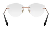 Serpenti Rose Gold Geometric Eyeglasses