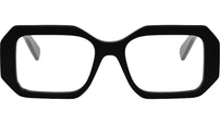 Triomphe Black Geometric Eyeglasses