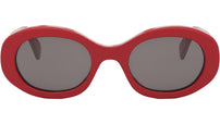 Triomphe Red Oval Sunglasses