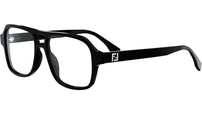 FF Squared Black Pilot Eyeglasses
