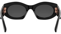 Calla Black Oval Sunglasses