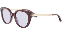 Serpenti Forever Bordeaux Square Eyeglasses