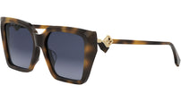 FF Diamonds Havana Square Sunglasses