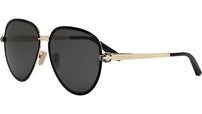 Serpenti Forever Black Pilot Sunglasses
