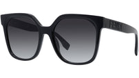 Lettering Black Square Sunglasses