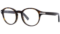 DiorBlackSuitO RI Havana Round Eyeglasses
