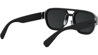 Aluminium Black Pilot Sunglasses