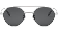 DiorBlackSuit R6U Palladium Geometric Sunglasses