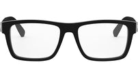 Aluminium Black Rectangular Eyeglasses