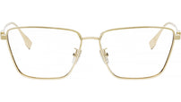 Baguette Gold Rectangular Eyeglasses
