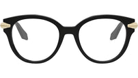 Serpenti Viper Black Round Eyeglasses