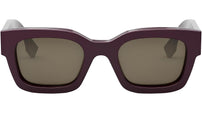 Signature Red Rectangular Sunglasses
