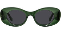 Anagram Green Oval Sunglasses