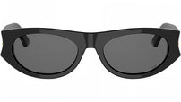 DiorGlow B2I Black Oval Sunglasses