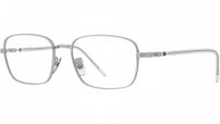 Titanium Matte Silver Rectangular Eyeglasses