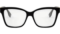 FF Diamonds Black Square Eyeglasses