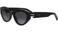 B.zero1 Shiny Black Oval Sunglasses