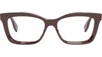 Lettering Bordeaux Rectangular Eyeglasses
