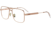 DiorCannageO A1U Rose Gold Geometric Eyeglasses