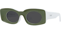 Signature Green Oval Sunglasses