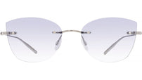 Brandy Silver Cat Eye Sunglasses