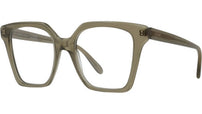 Slim Green Square Eyeglasses