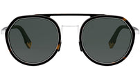 Fendi Light Havana Round Sunglasses