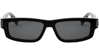 CD Icon S2I Black Rectangular Sunglasses