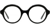 Slim Black Round Eyeglasses