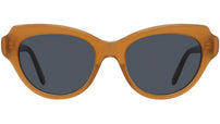 Slim Brown Cat Eye Sunglasses