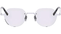 DiorBlackSuitO R7U Silver Geometric Eyeglasses