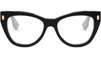 Fendi Roma Black Round Eyeglasses