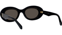 Anagram Black Oval Sunglasses