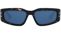 DiorSignature S9U Havana Geometric Sunglasses