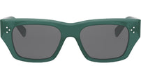 3 Dots HD Green Geometric Sunglasses