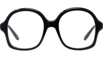 Slim Black Geometric Eyeglasses