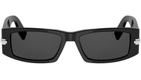 DiorBlackSuit XL S5I Black Rectangular Sunglasses