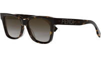 Lettering FE40046U 52H Tortoise Geometric Sunglasses