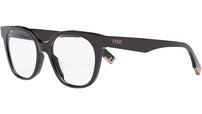 Fendi Way Brown Round Eyeglasses