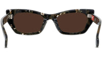 Boke Flower Havana Geometric Sunglasses