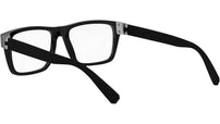 Aluminium Black Rectangular Eyeglasses