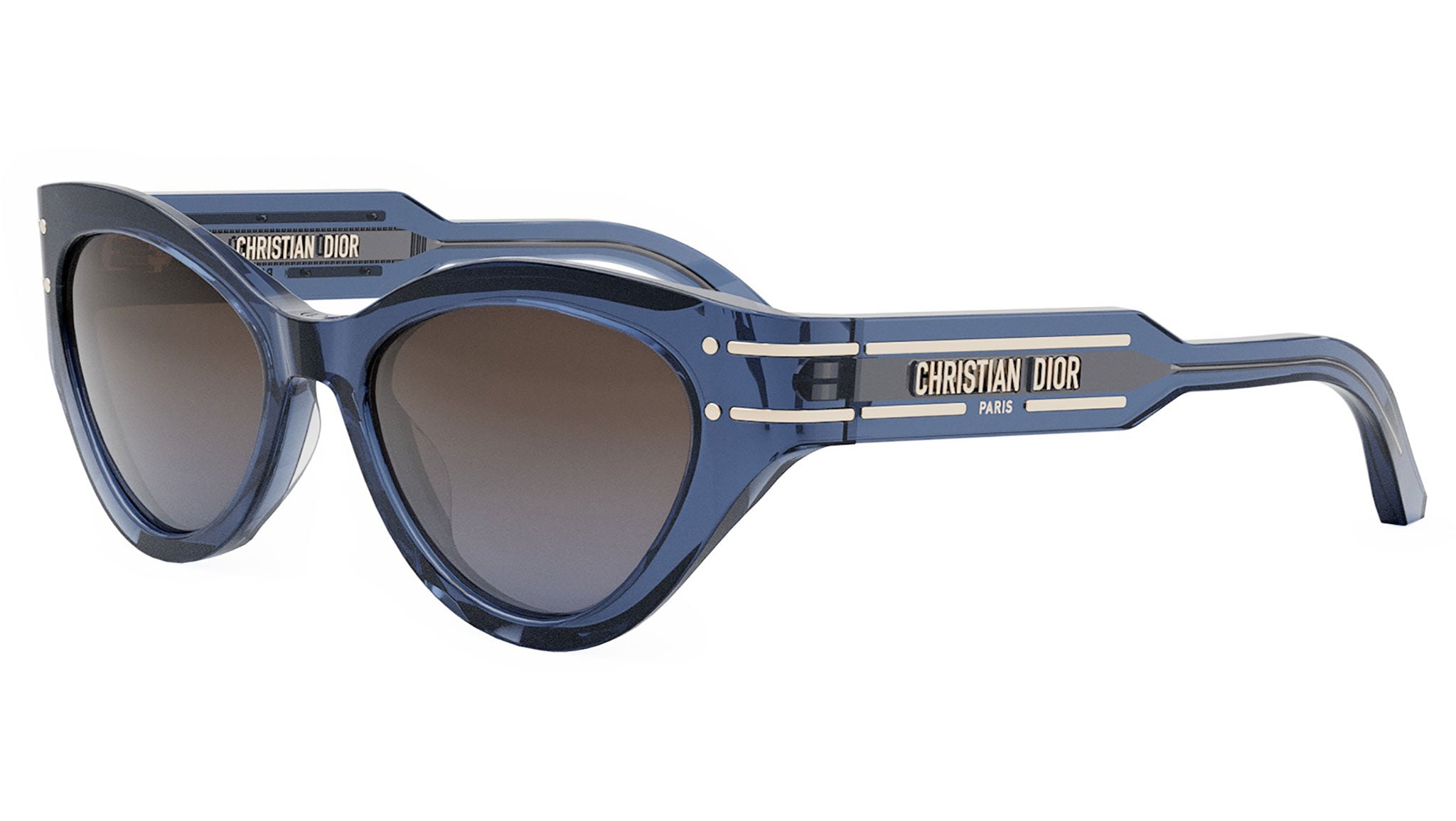 Occhiali da sole DIOR DiorSignature B7I 30F2 Blu Lucido