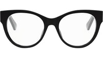 Tubogas Shiny Black Pantos Eyeglasses