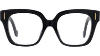 Anagram Black Geometric Eyeglasses