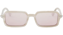 Fendi Selleria Beige Rectangular Sunglasses