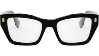 Fendi Roma Black Rectangular Eyeglasses