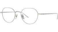 Titanium Silver Geometric Eyeglasses