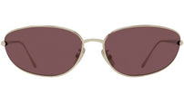 Signature Gold Oval Sunglasses